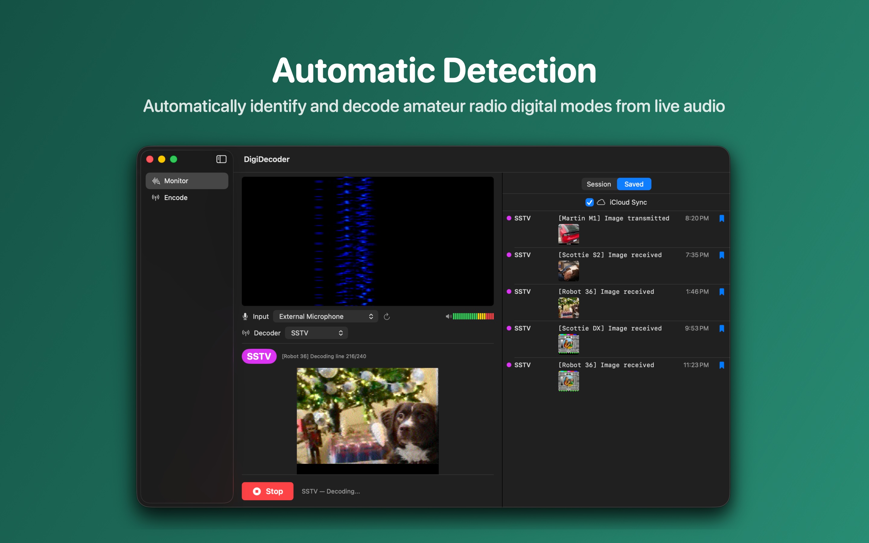 Automatic digital mode detection and decoding