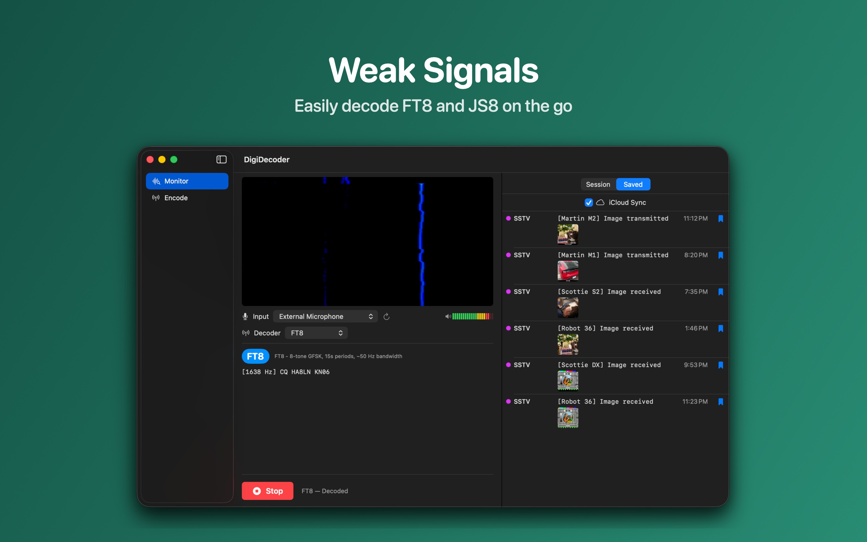 FT8 weak-signal decoding