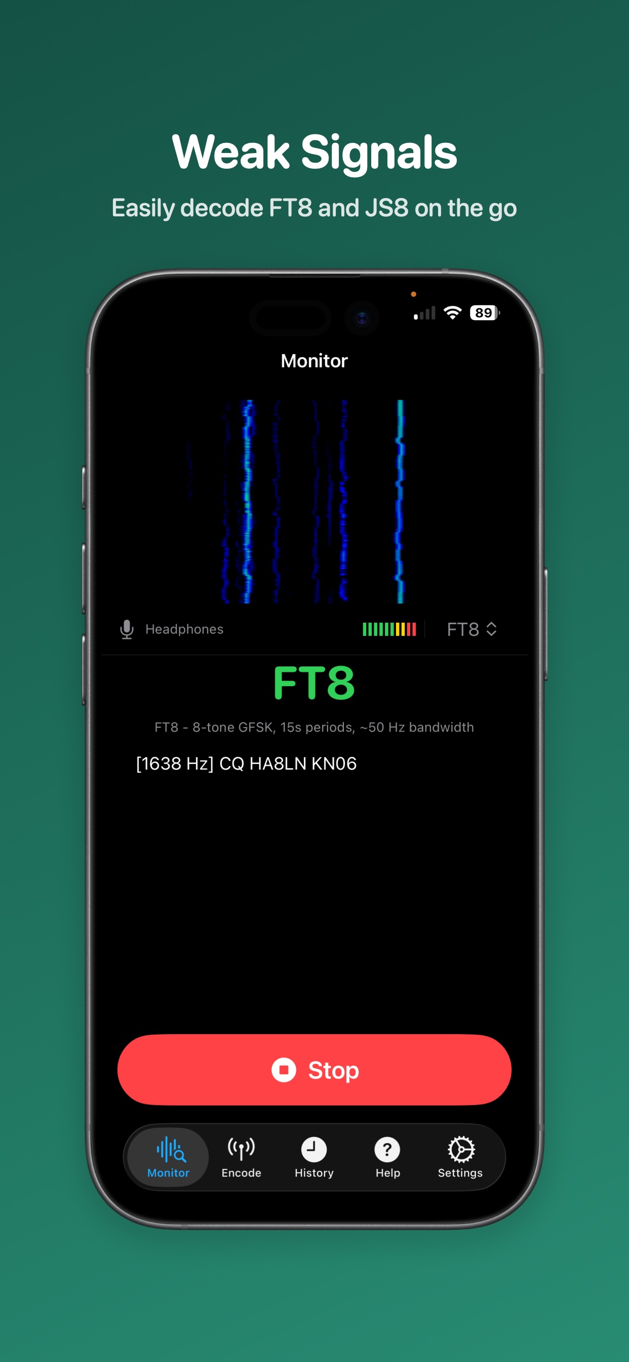 FT8 weak-signal decoding